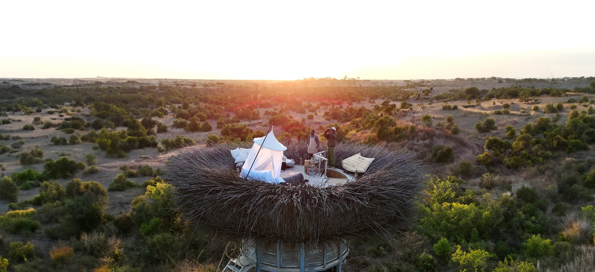 sunset on safari