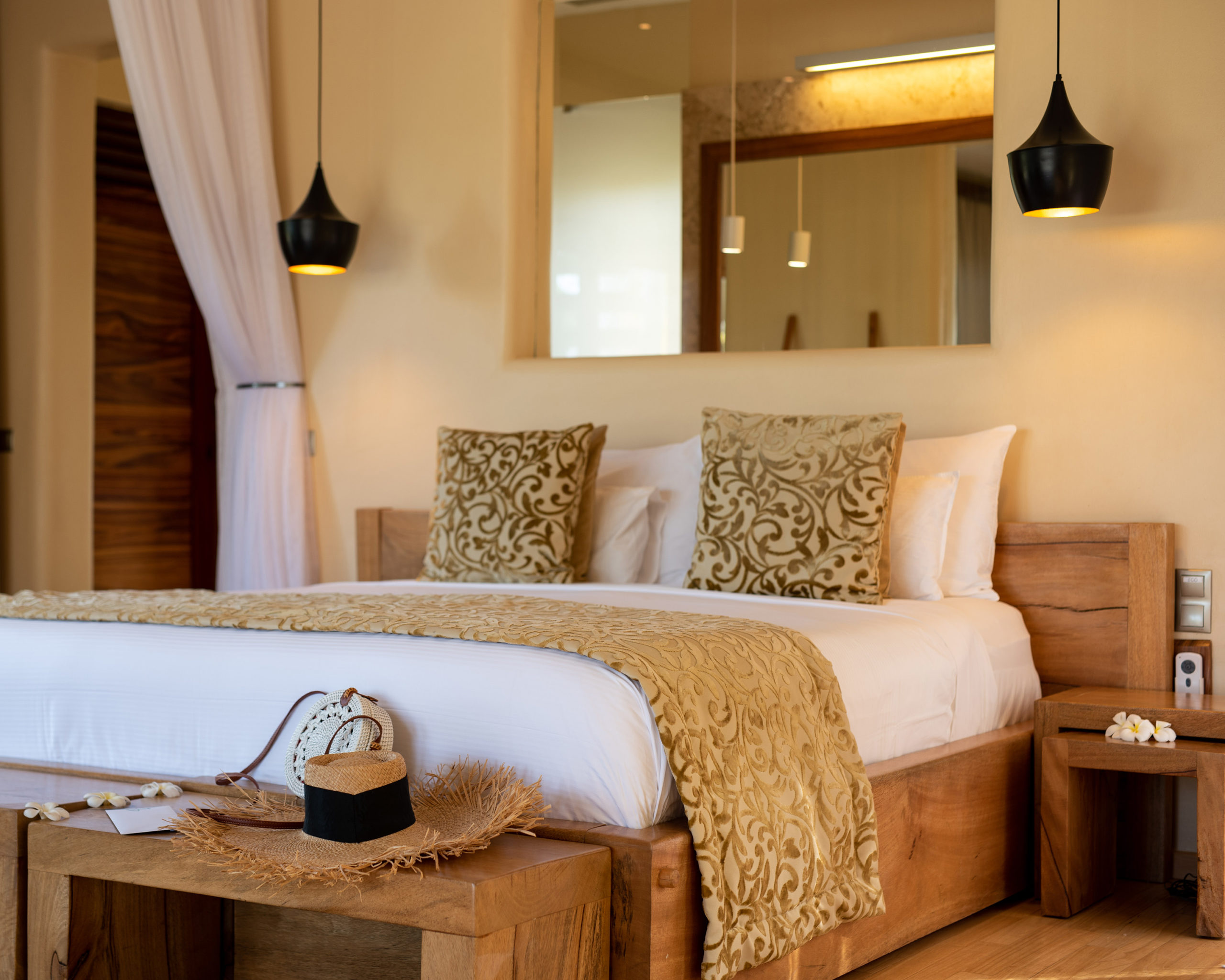 a resort bedroom