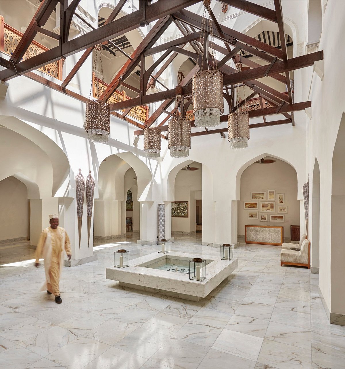 a resort interior
